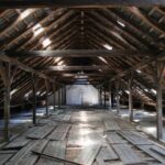 Attic - brown wooden attic