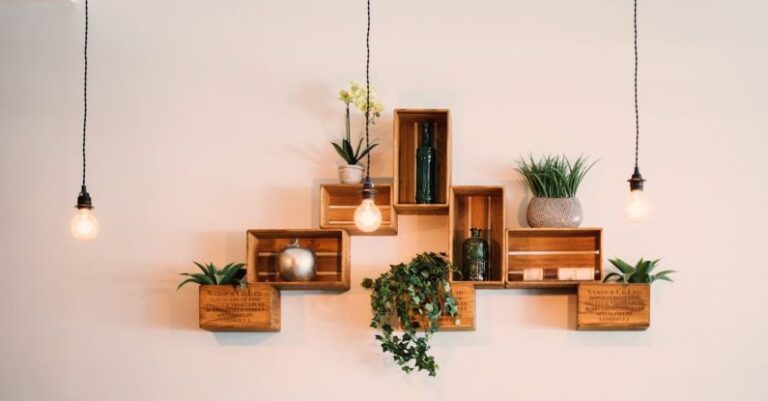 Shelves - Crates Mounted On Wall