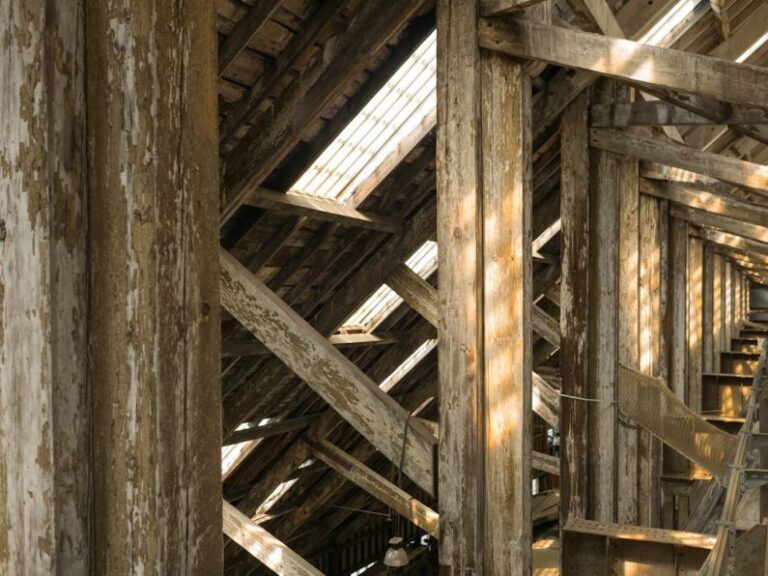 Attic Window - brown wooden house