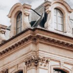 Attic Kitchenette - Facade of classic building with attic floor