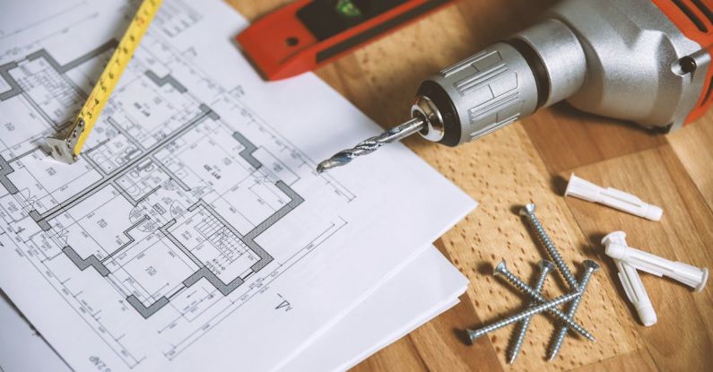 Renovation Planning - Floor Plan on Table