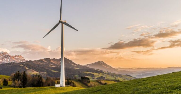 Energy Efficiency - White Windmill