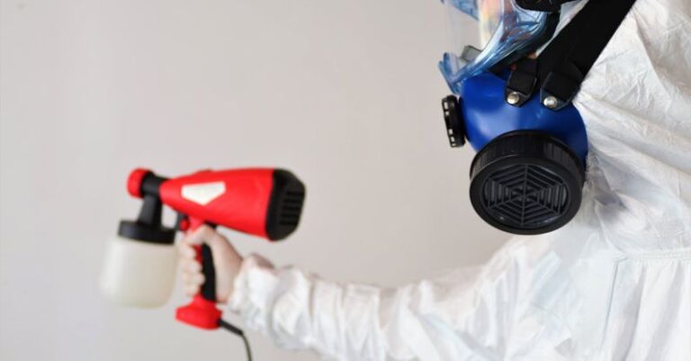 Prevent Mold - Person Disinfecting Room